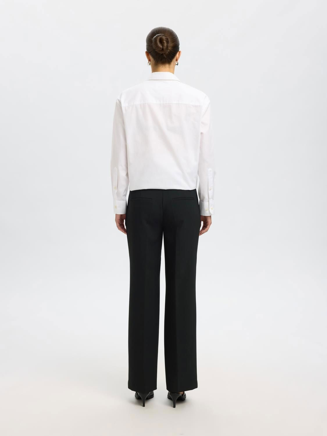 SLFRITA MW WIDE PANT BLACK N NOOS Black