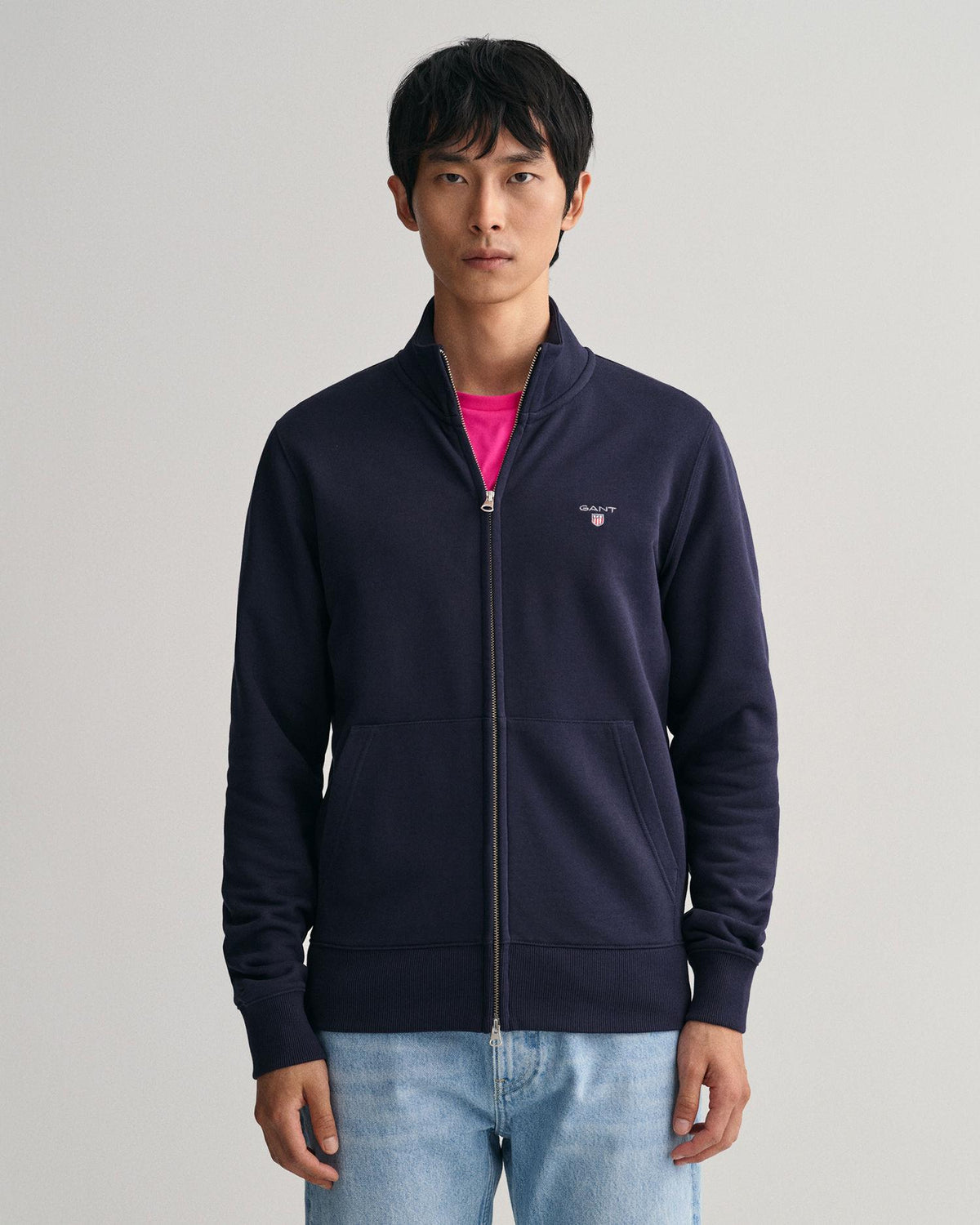 ORIGINAL FULL ZIP CARDIGAN 2048004 NAVY