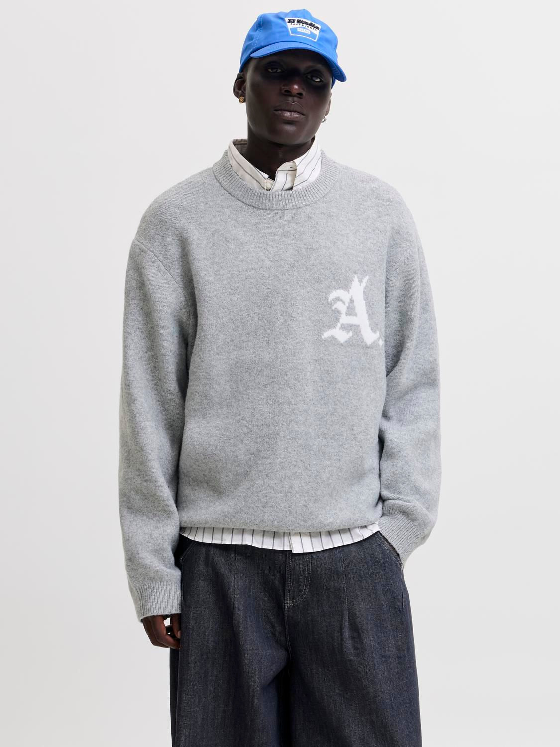 Jcolegacy Knit Jacquard Crew Neck