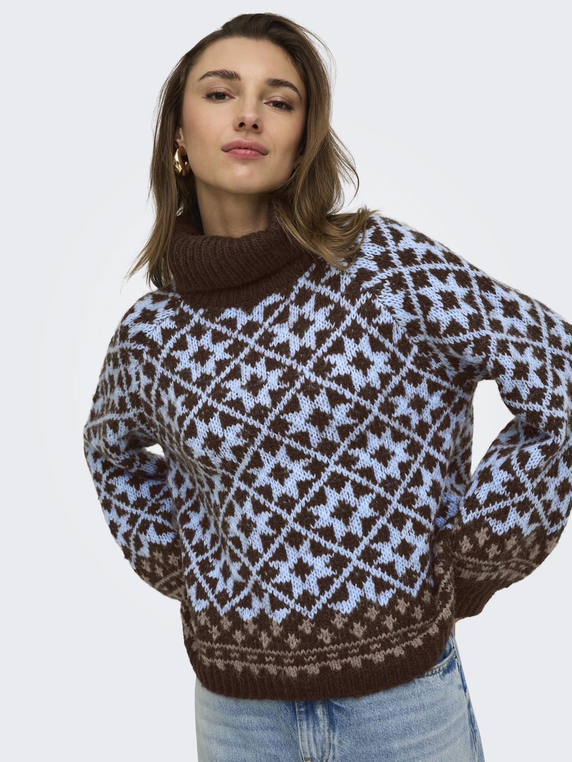 Onlcaro Ls Rollneck Cc Knt