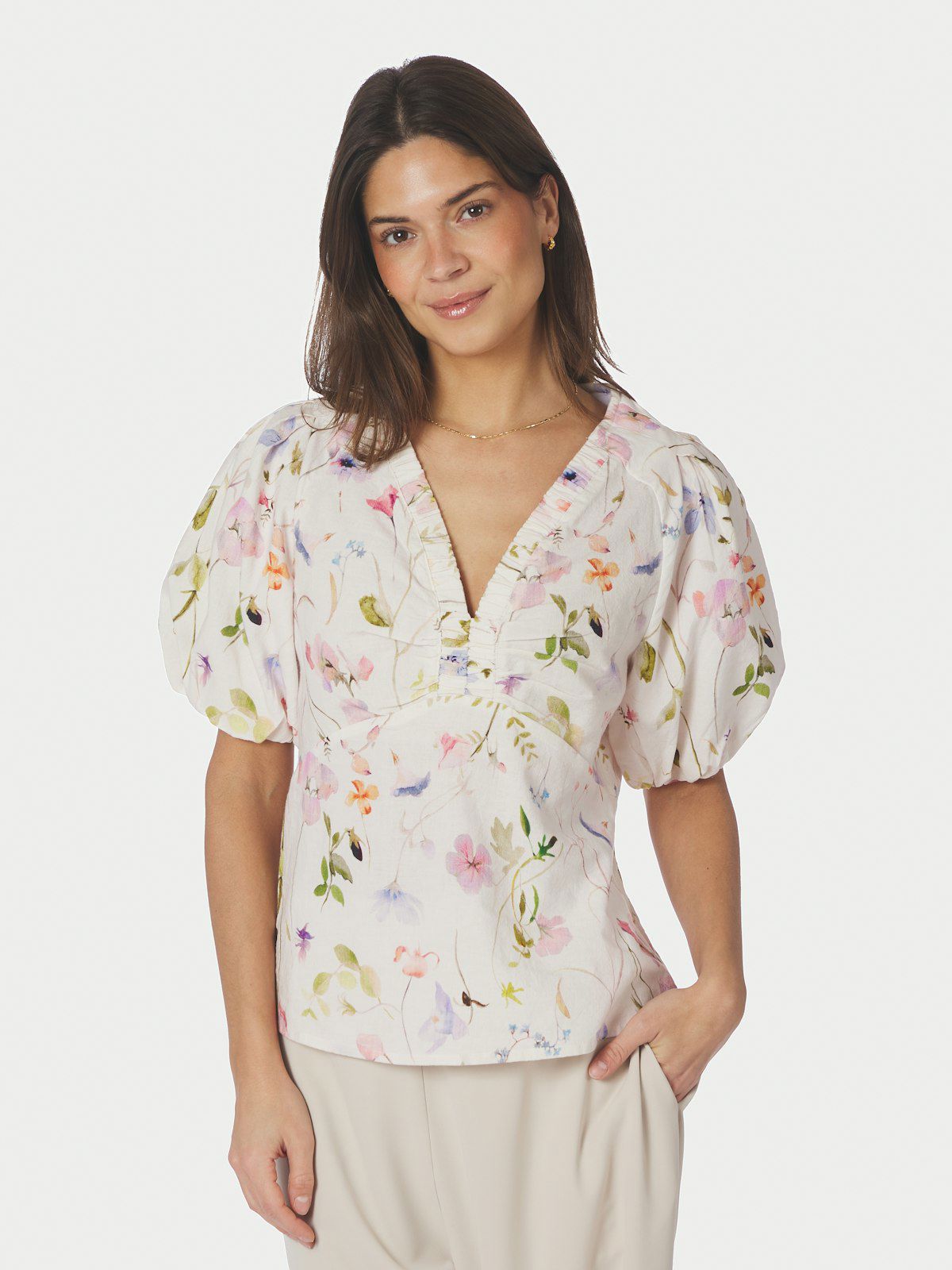 Irina Flower Blouse