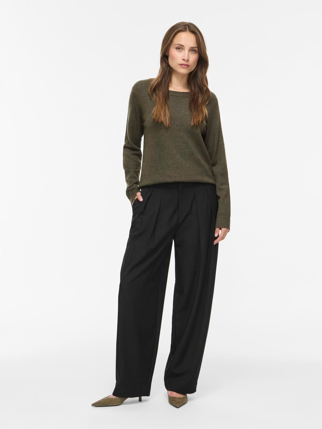 Viril O-Neck L/s Knit Top - Noos