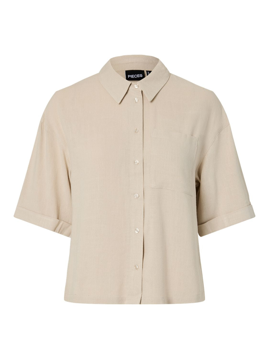 Pcvinsty Short 2/4 Shirt Wvn