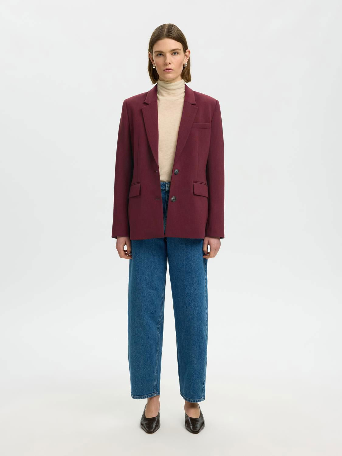 Slwrita Ls Classic Blazer Mel Noos