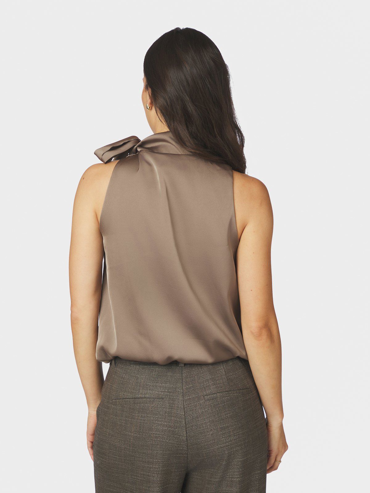 Veda Drapy Satin Top