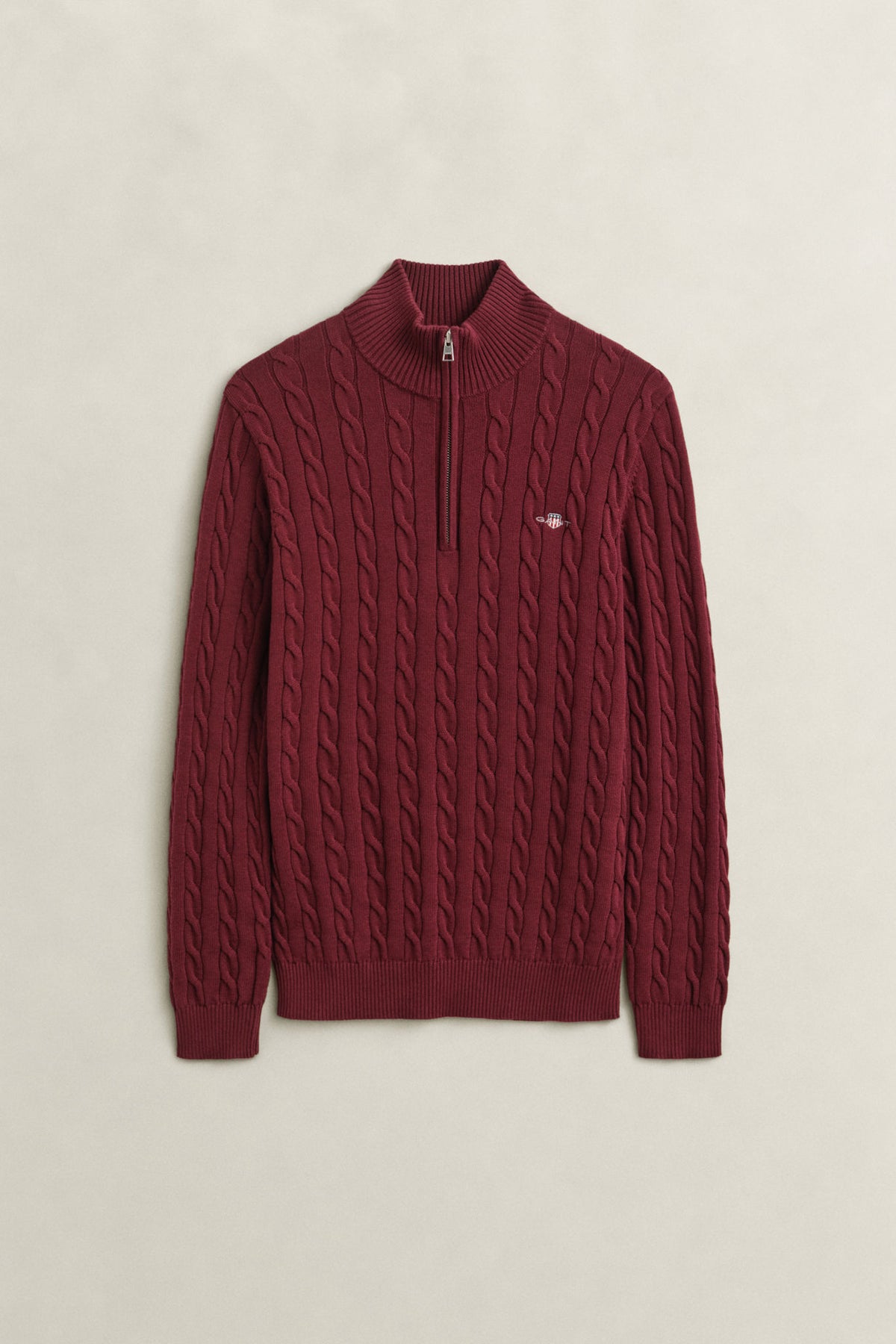 Cable Knit Half-Zip Sweater