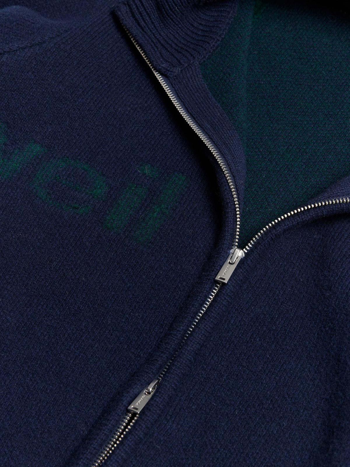 Haza Logo Zip-Up Cardigan