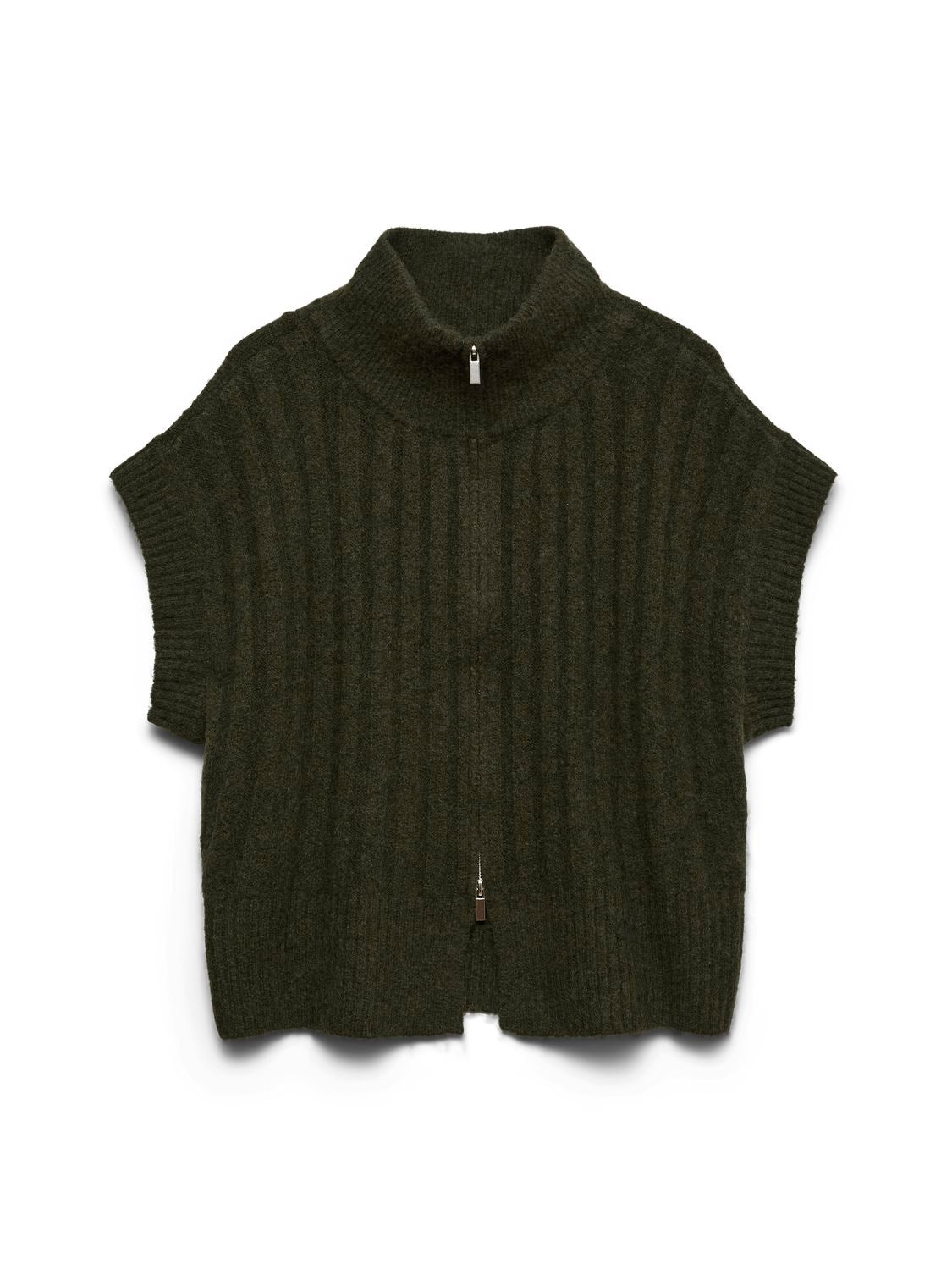 Vmbang Rib Sl Highneck Zipper Vest Noos