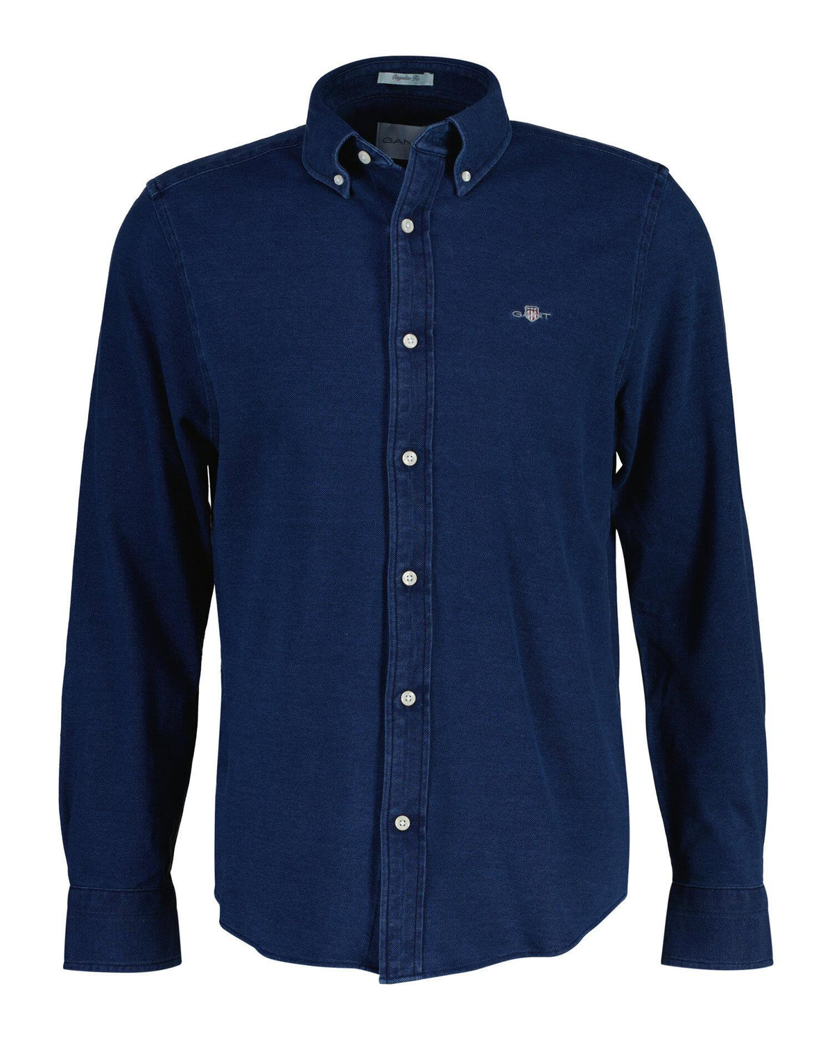 Reg Indigo Pique Jersey Shirt