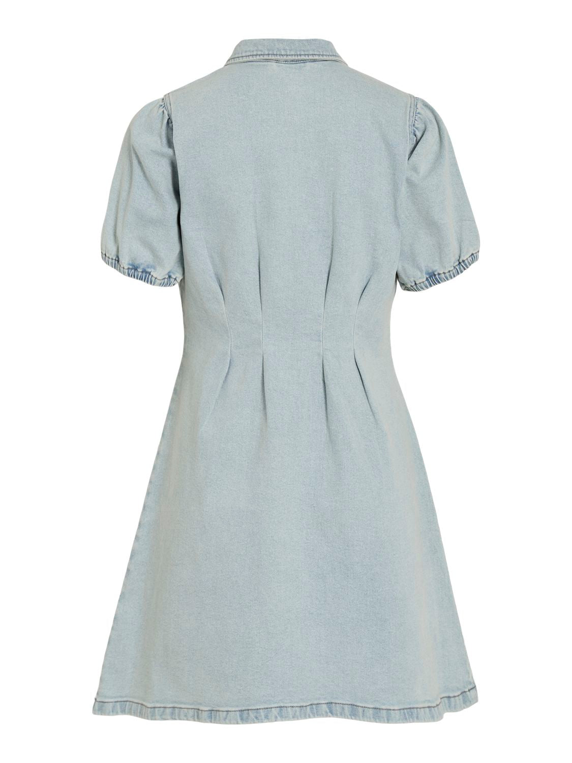 Visol 2/4 Puff Sleeve Denim Dress/ln