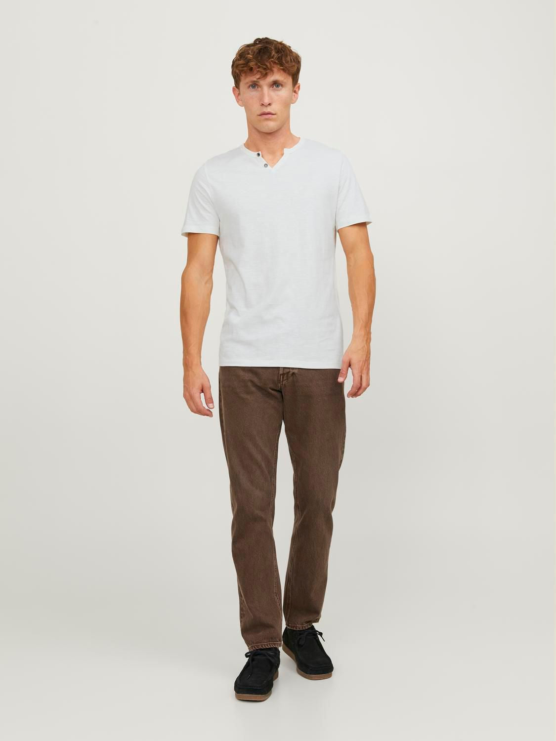 Jjesplit Neck Tee Ss Noos