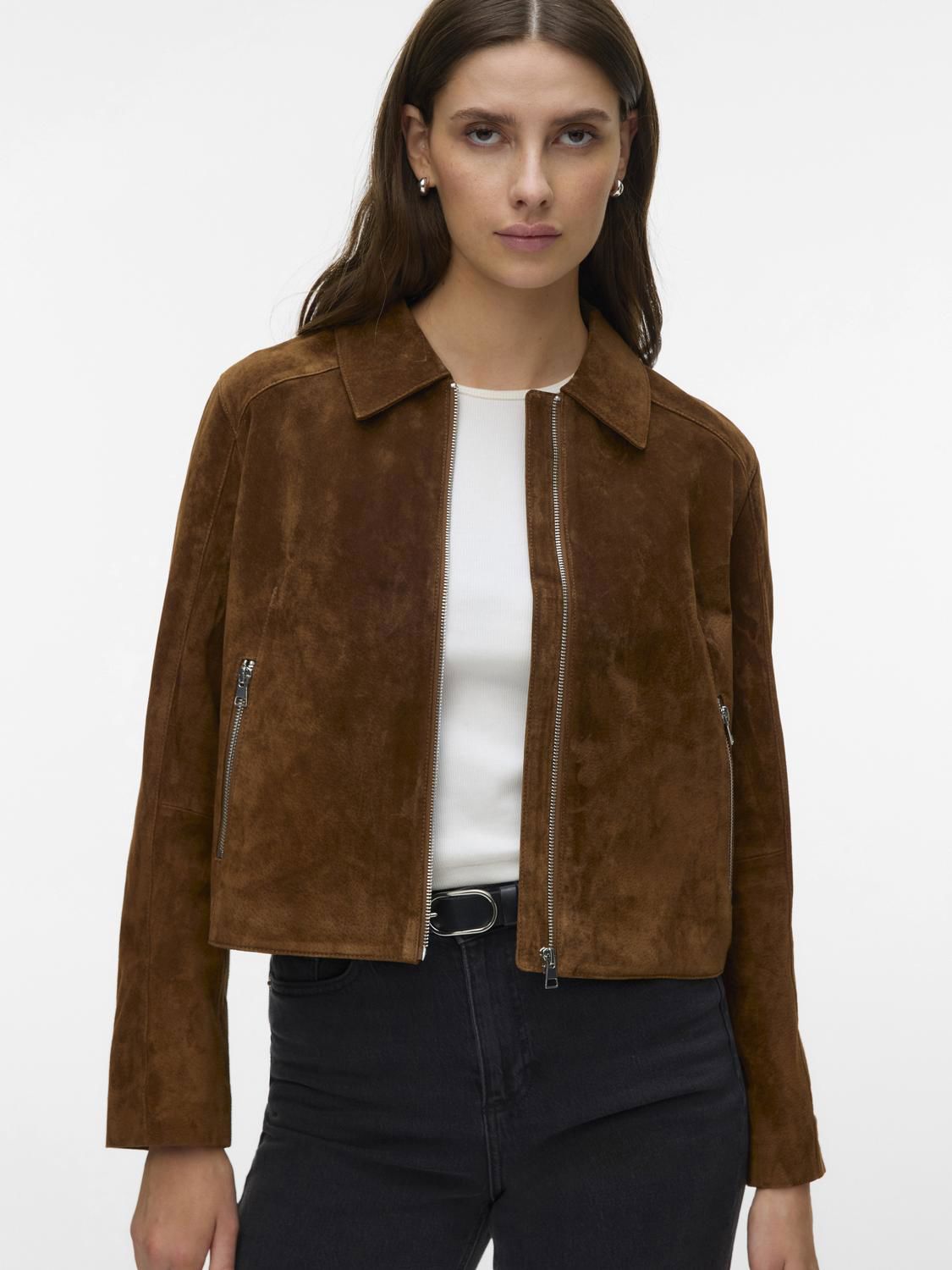 Vmjanicejade Short Suede Jacket Excl