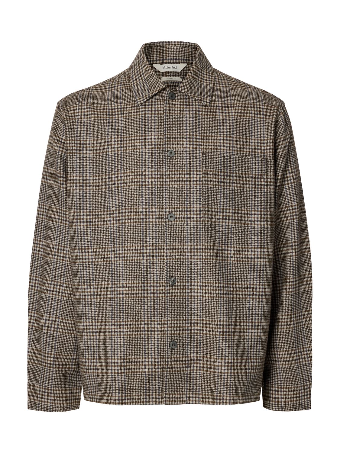 Slmrlxsvend Wt Check Wool Blend Light Os