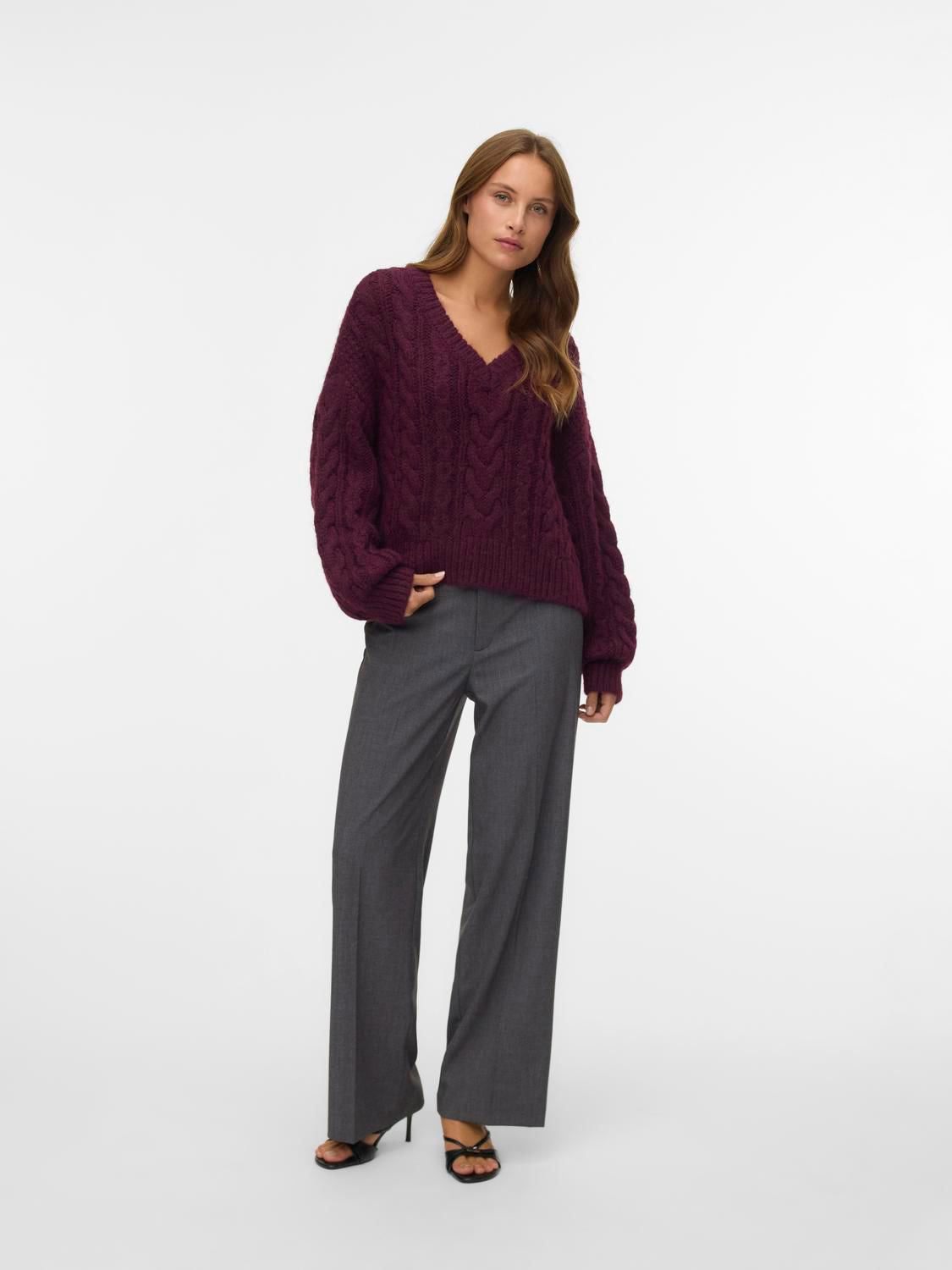 VMTEXAS MW STRAIGHT PANT NOOS Dark Grey Melange