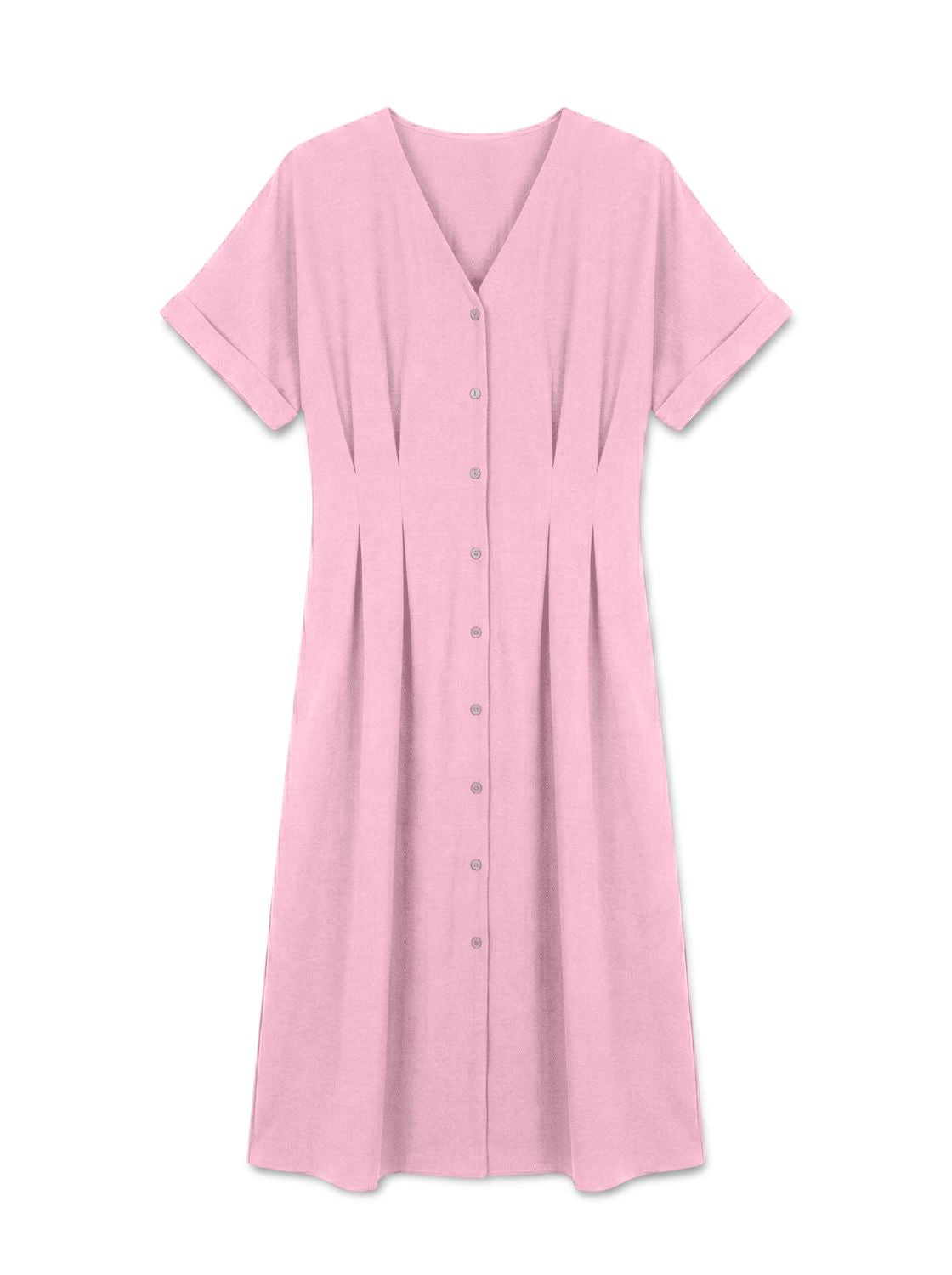 Vmada Pleat Calf Dress Wvn Ret