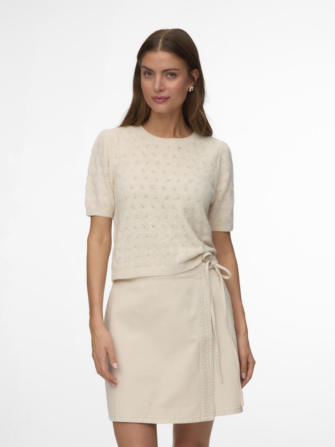 Vmdoffy Stitch 2/4 O-Neck Pullover Noos