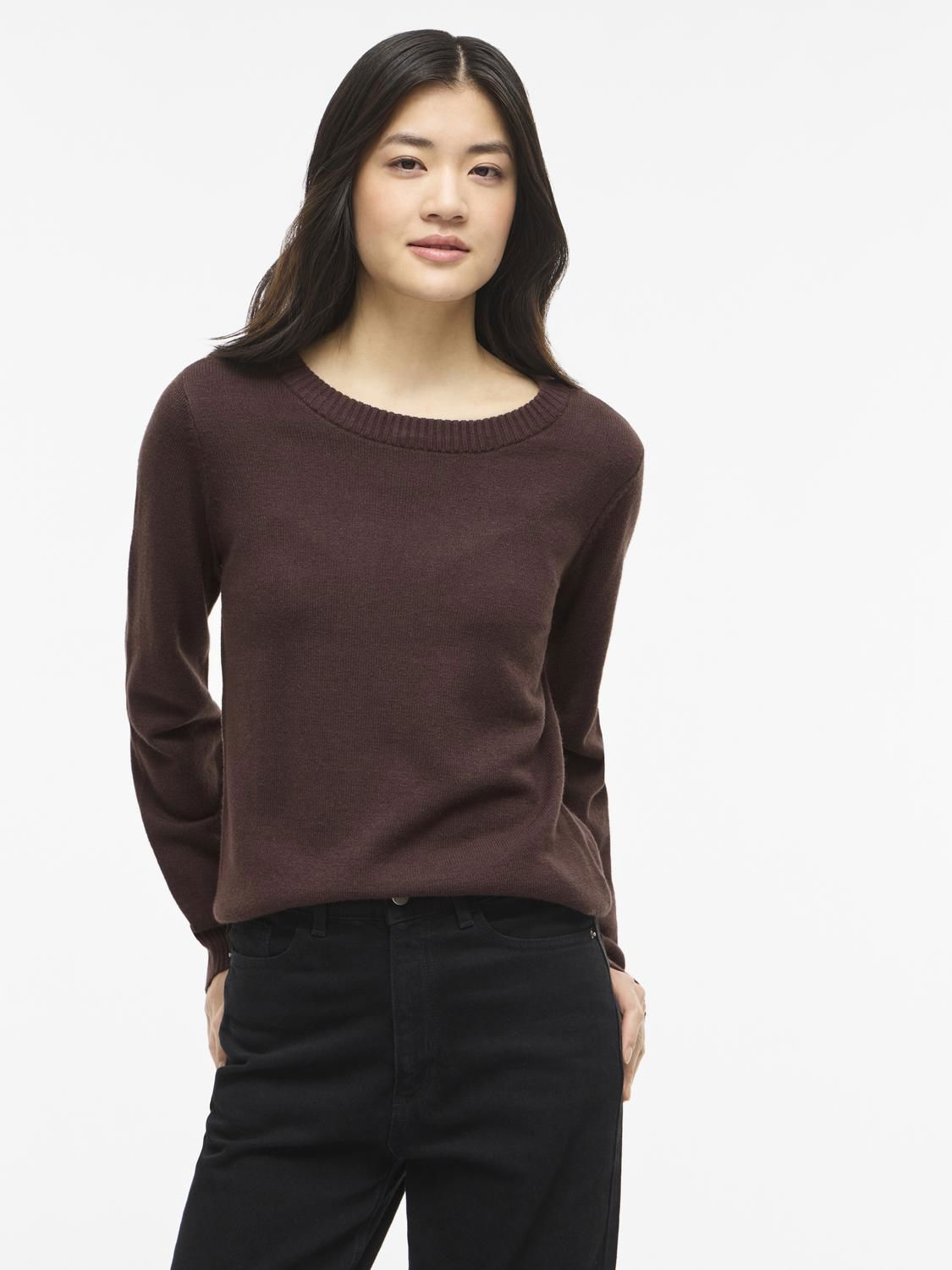 Viril O-Neck L/s Knit Top - Noos