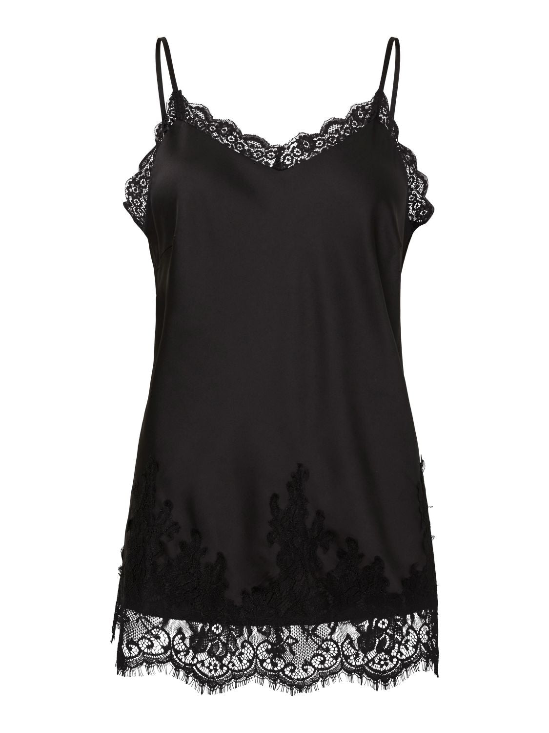 Pcjessa Long Singlet W/lace Wvn Bc
