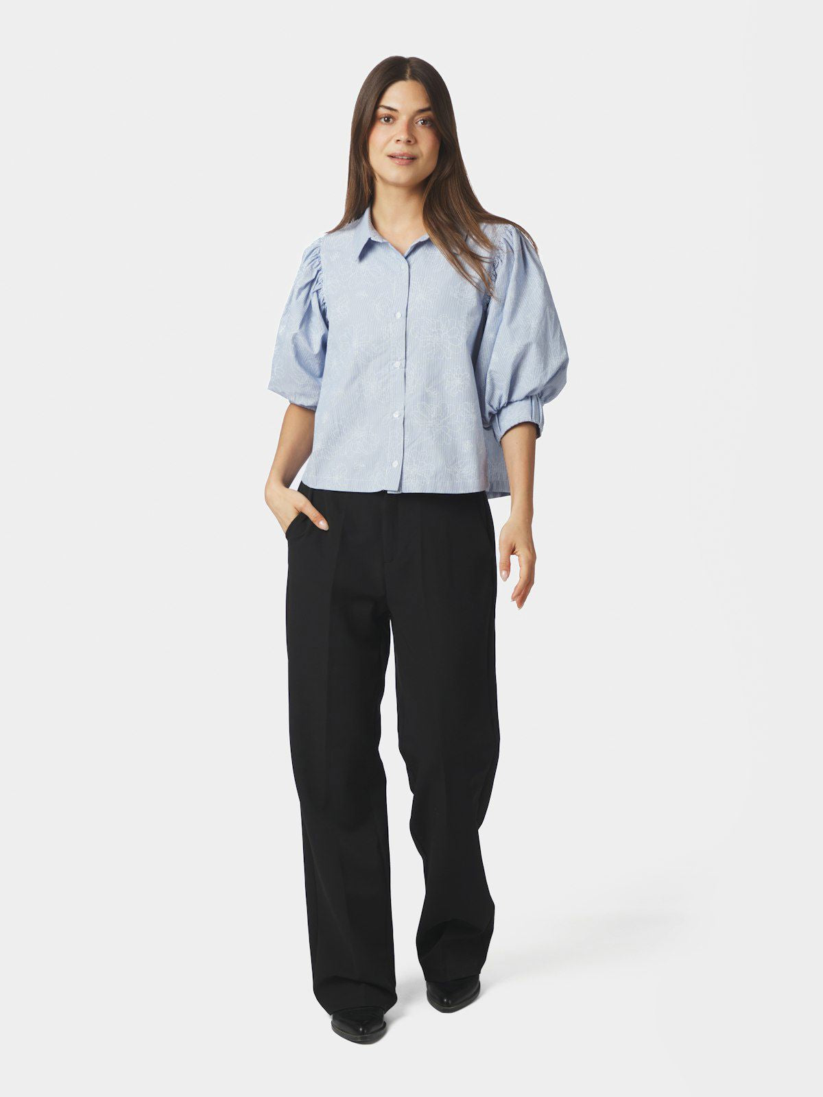 Etta Flower Stripe Shirt