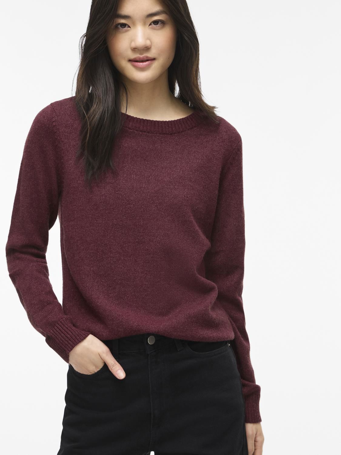 Viril O-Neck L/s Knit Top - Noos