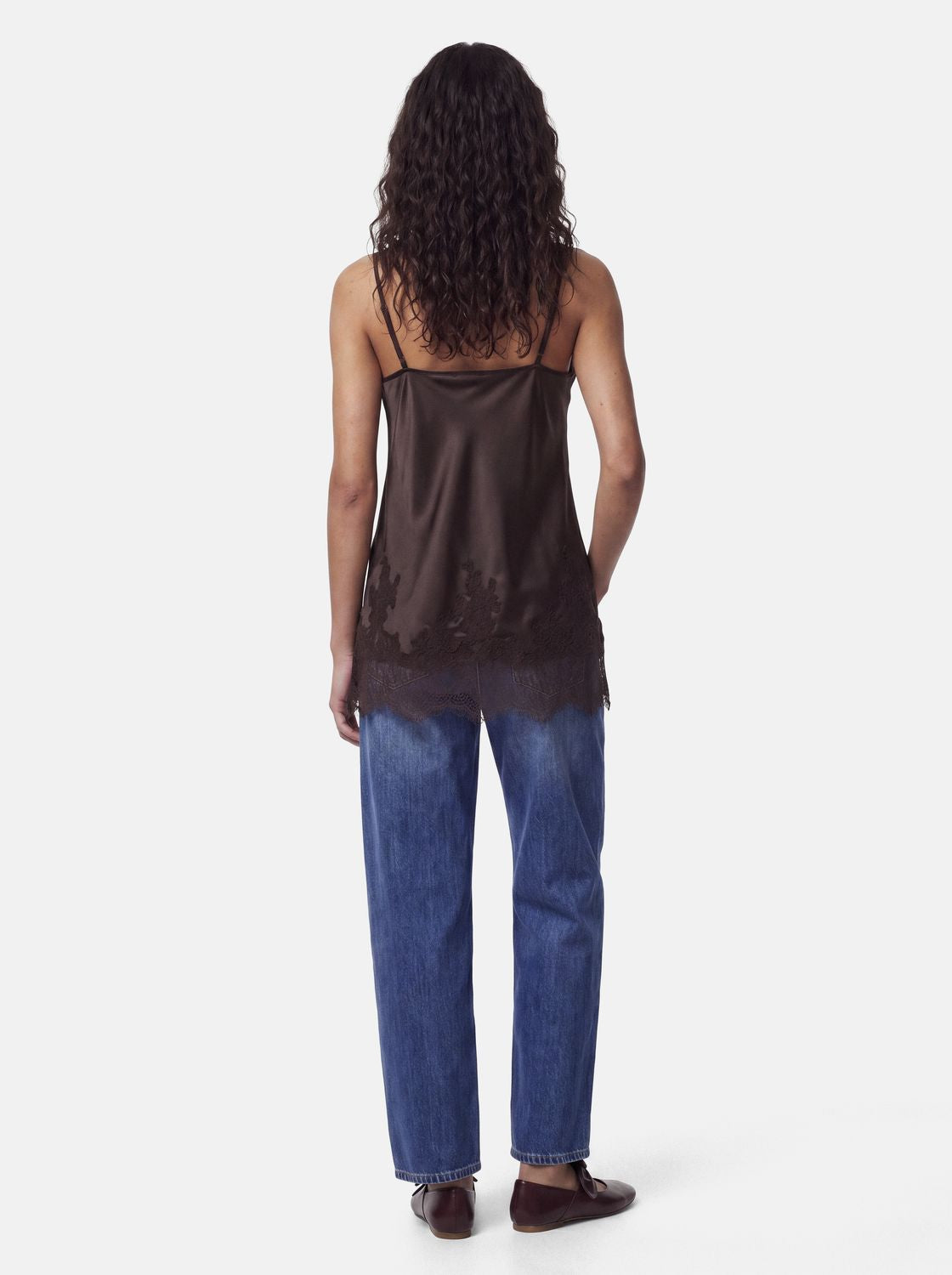 Pcjessa Long Singlet W/lace Wvn Bc