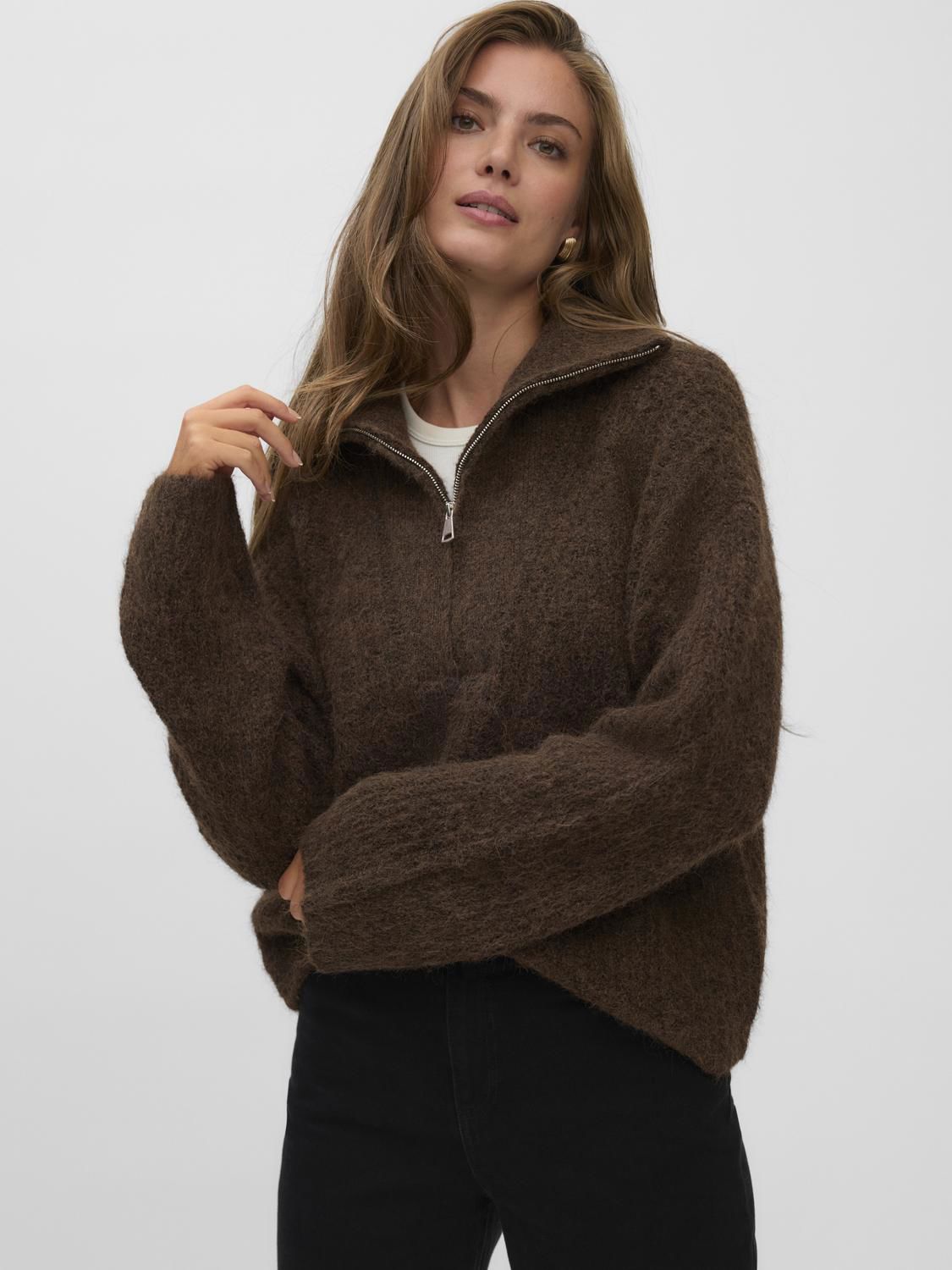 Vmnolan Ls Zipper Pullover