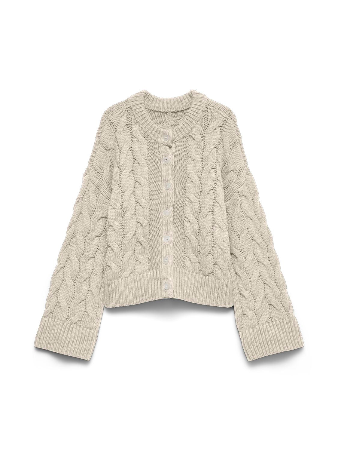 Vmsvea Thea Ls O-Neck Cable Cardigan Exp