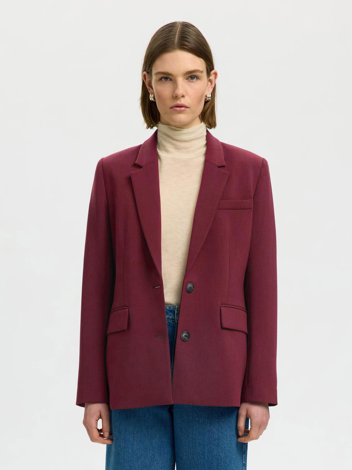 Slwrita Ls Classic Blazer Mel Noos