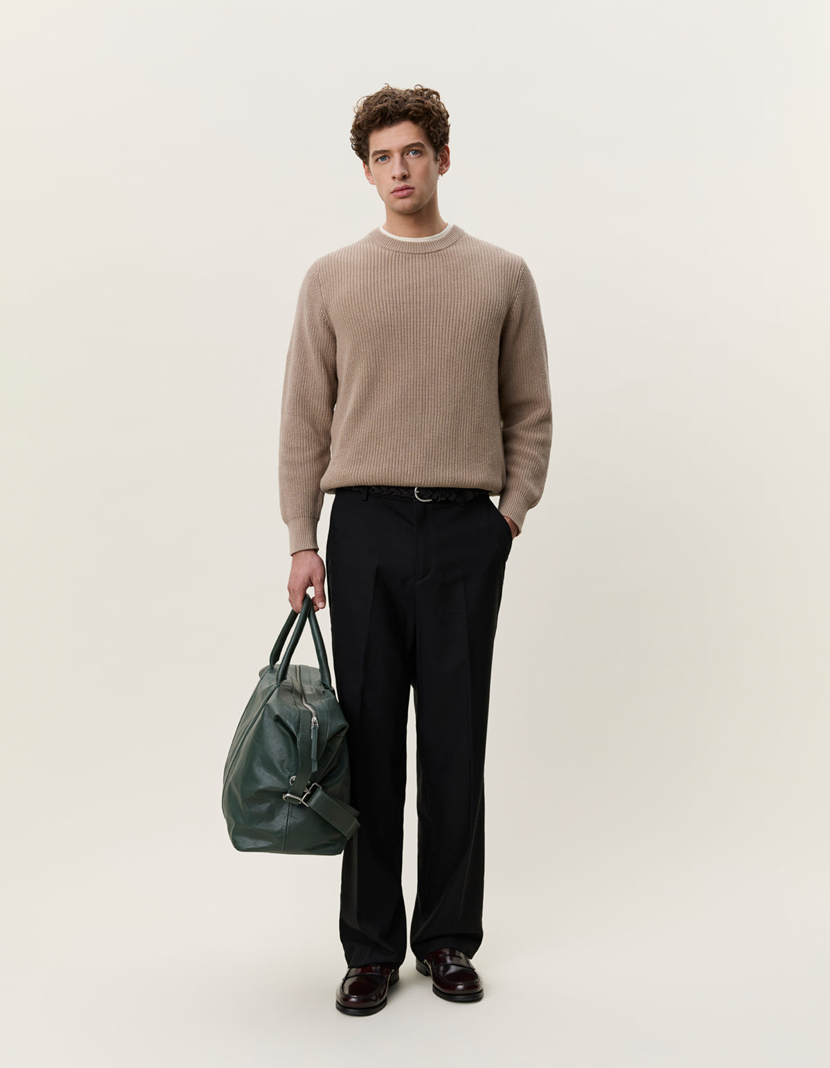 Rib Crewneck Knit