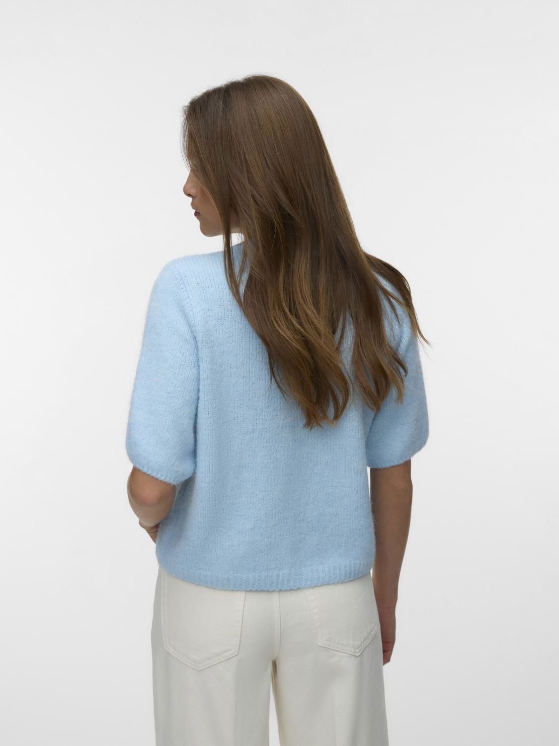 Vmkara 2/4 O-Neck Button Cardigan Exp