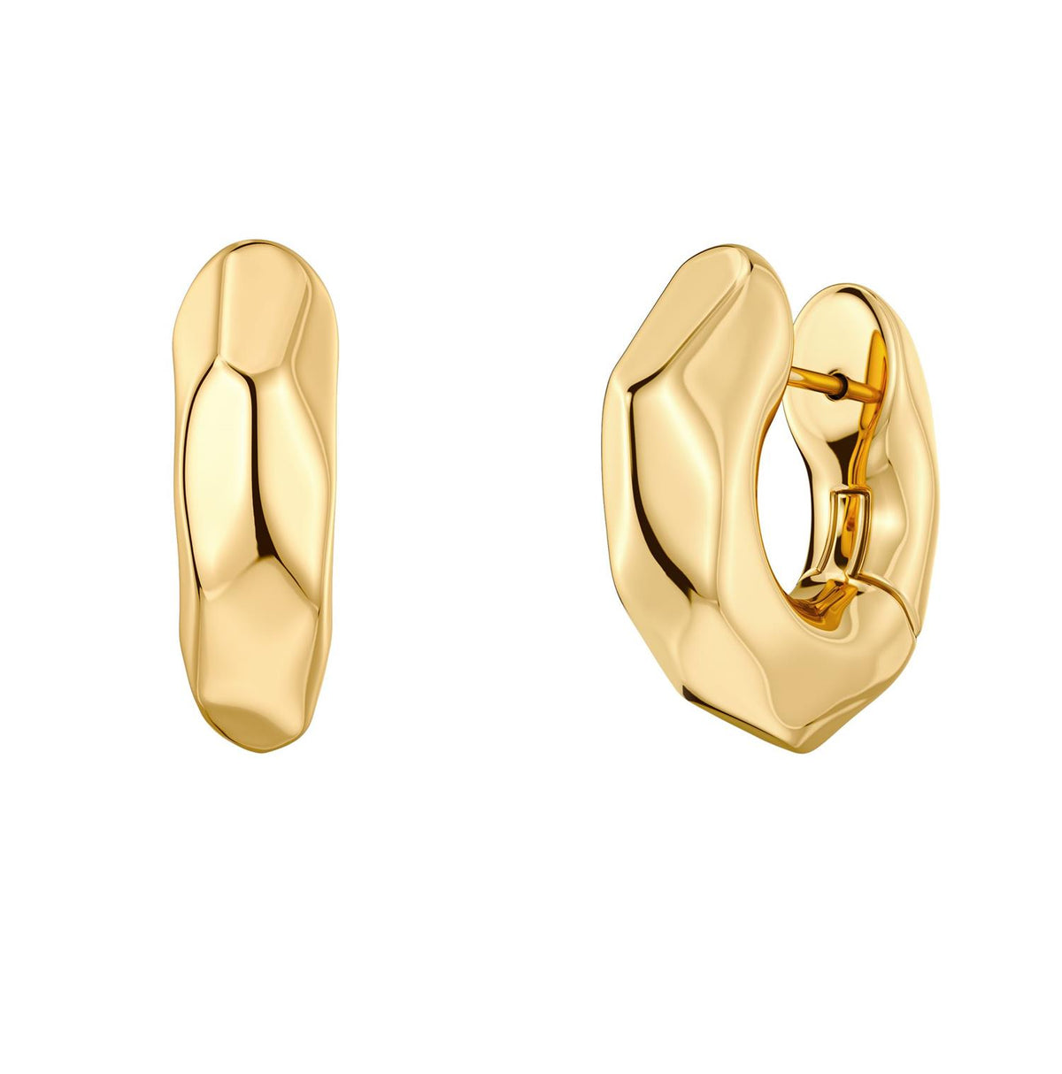 Crystalite Hoops L Gold