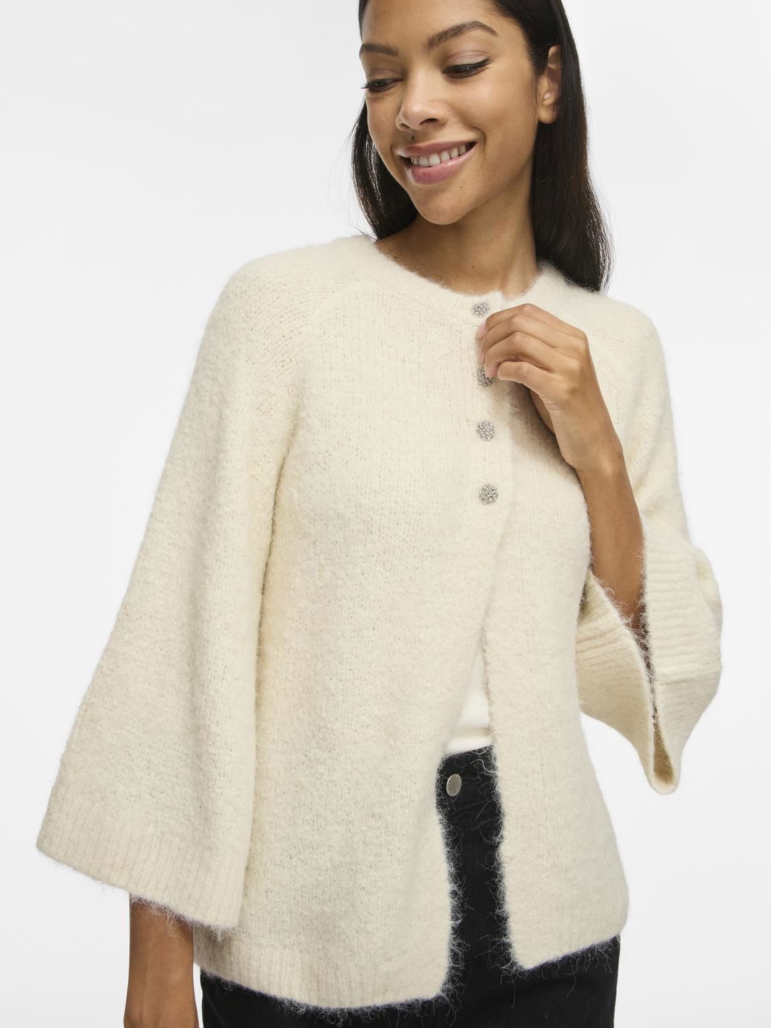 Vibows 3/4 Knit Cardigan/ln/1