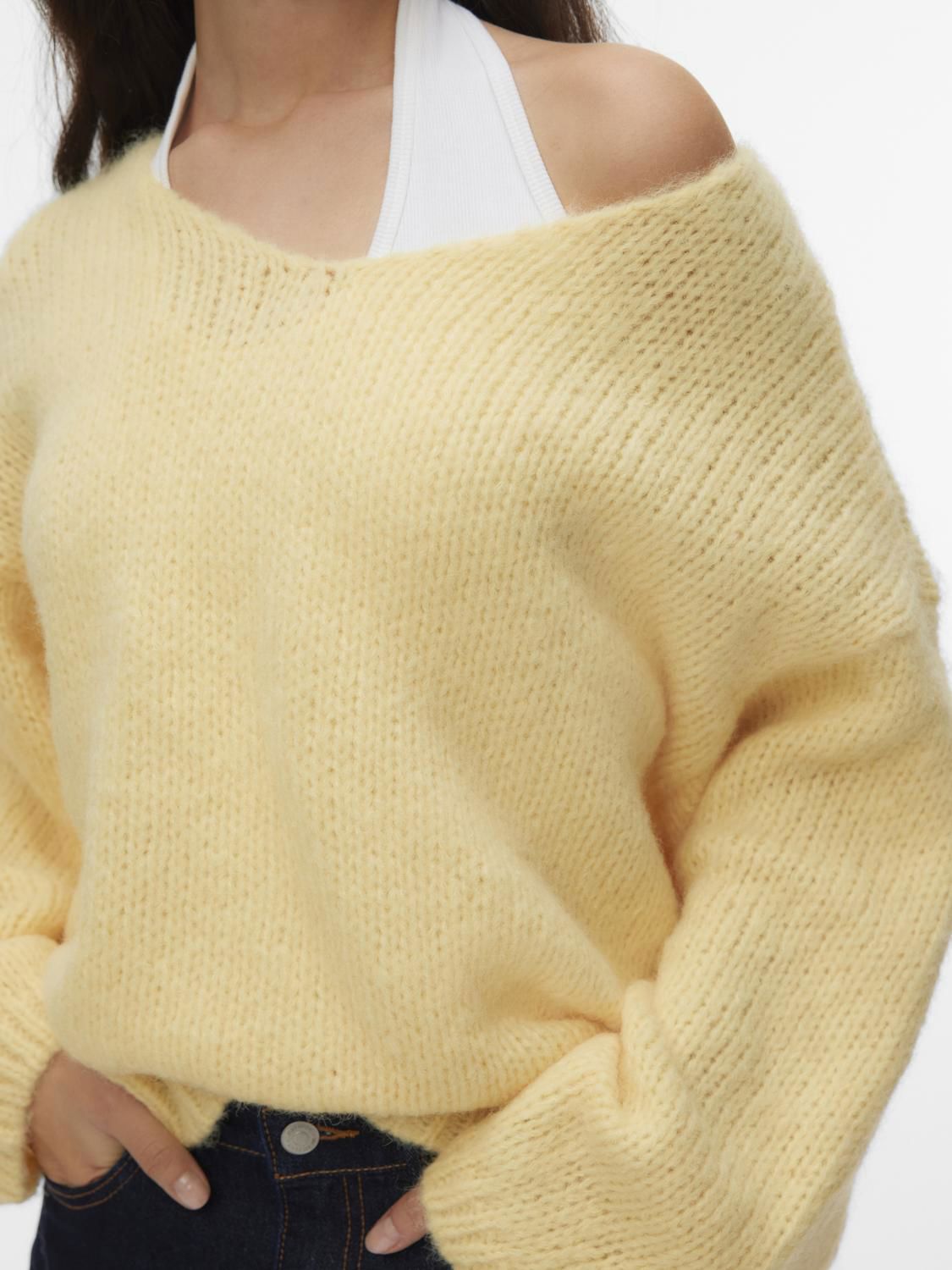 Vmmaybe Ls 2way V-Neck Pullover Noos