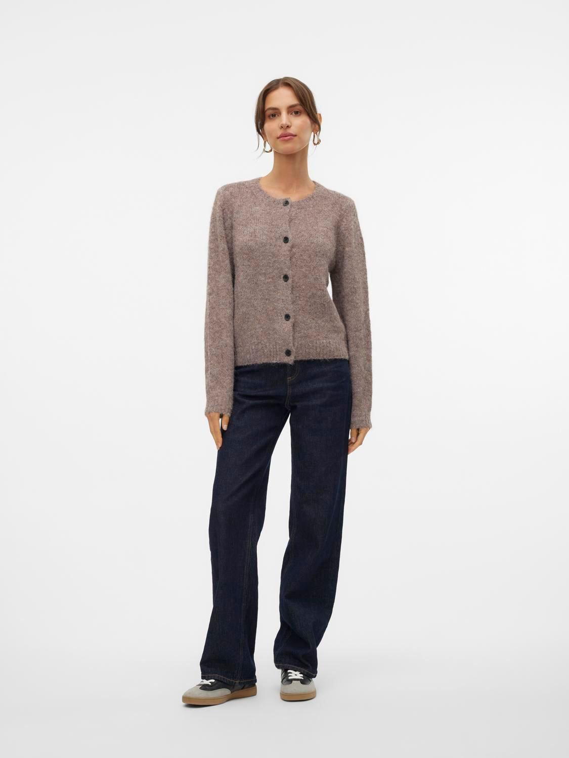 Vmnovah Ls O-Neck Button Cardi Ga Noos