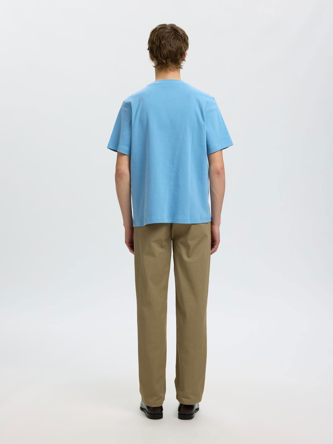 Slmtaj Mid Wgt Peach Ss O-Neck Tee Noos