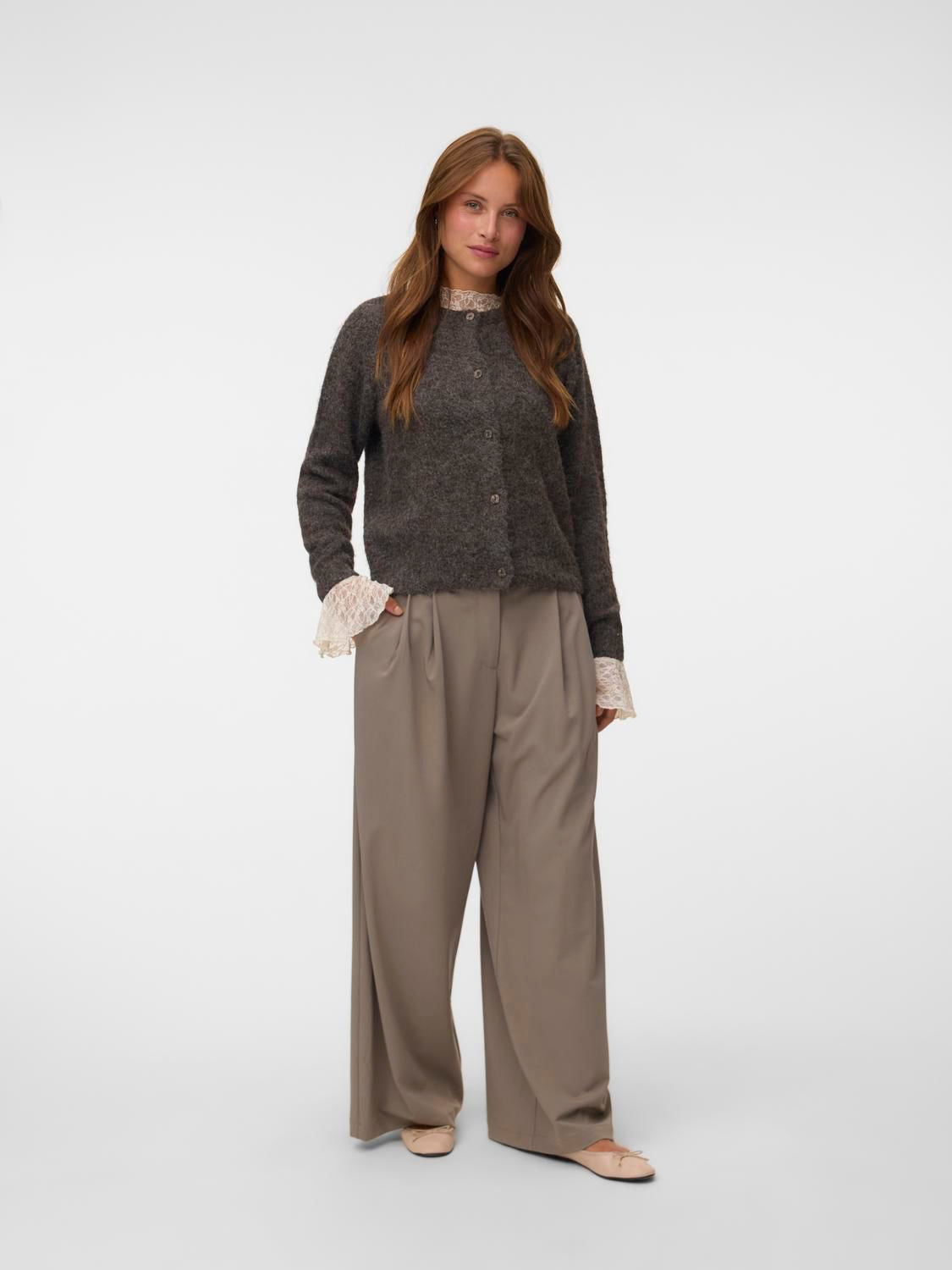 Vmnovah Ls O-Neck Button Cardi Ga Noos