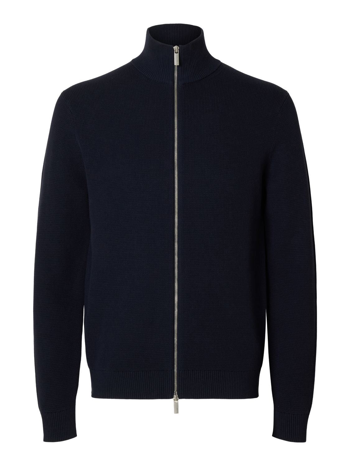Slmdane Ls Knit Reg Struc Full Zip Noos