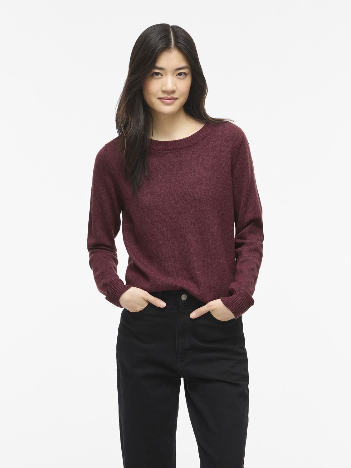 Viril O-Neck L/s Knit Top - Noos