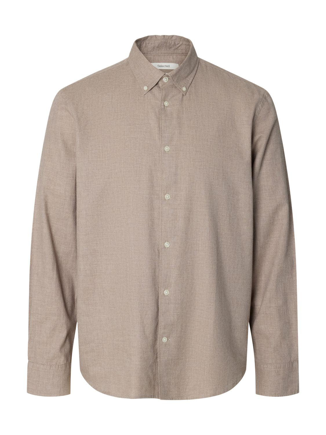 Slmcole-Jay Reg Melange Ls Shirt Noos