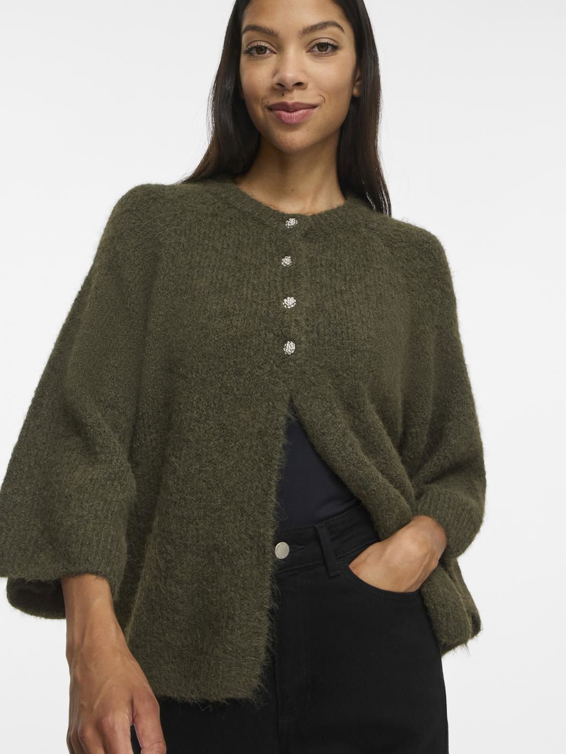 Vibows 3/4 Knit Cardigan/ln/1