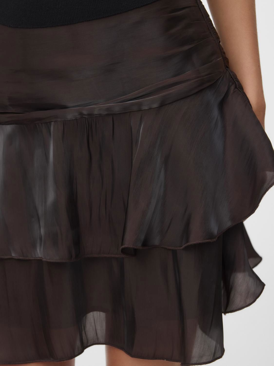 Vmpolly Hw Layer Short Skirt Wvn