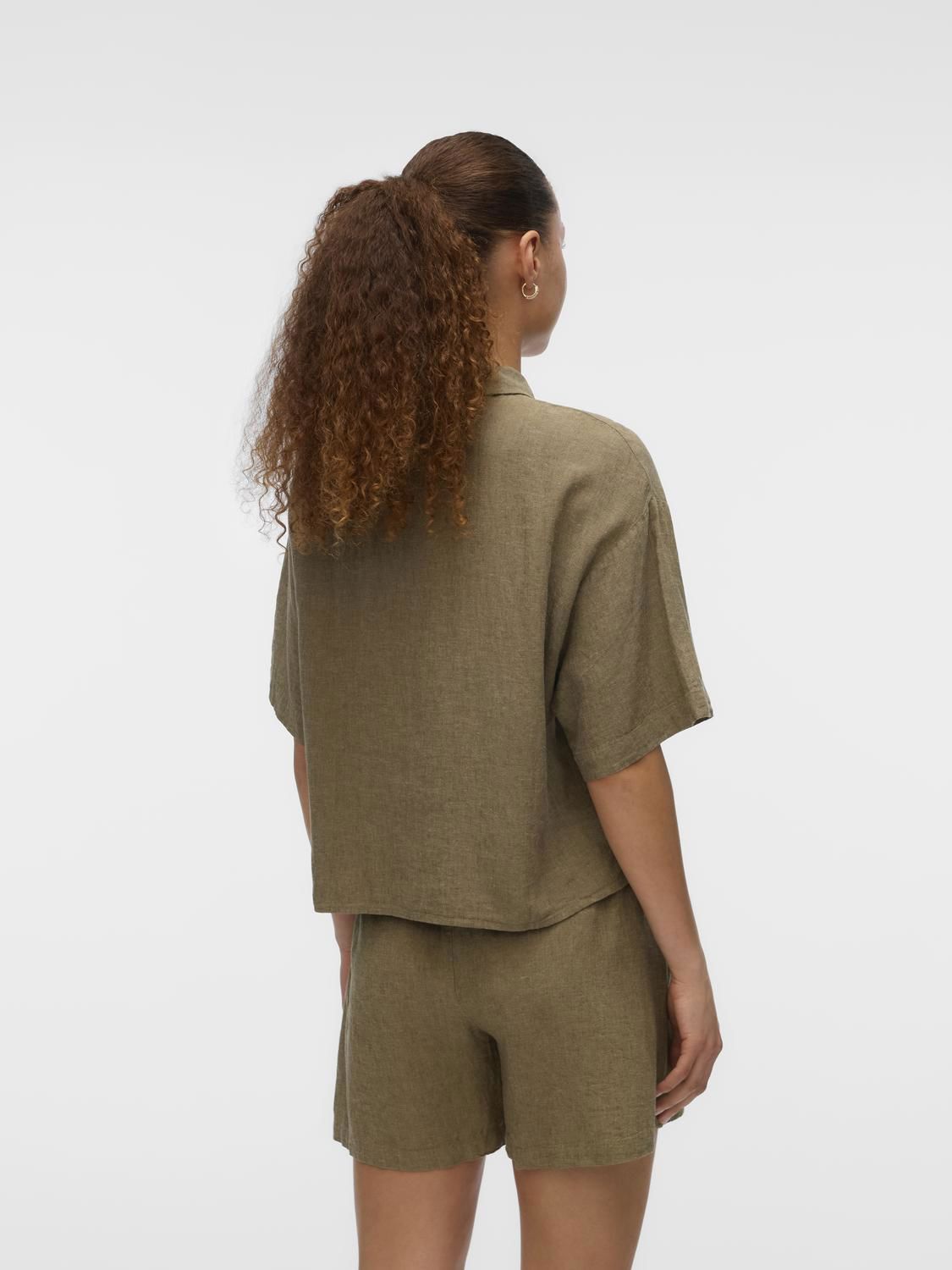 Vmlinn 2/4 Short Shirt Wvn Noos