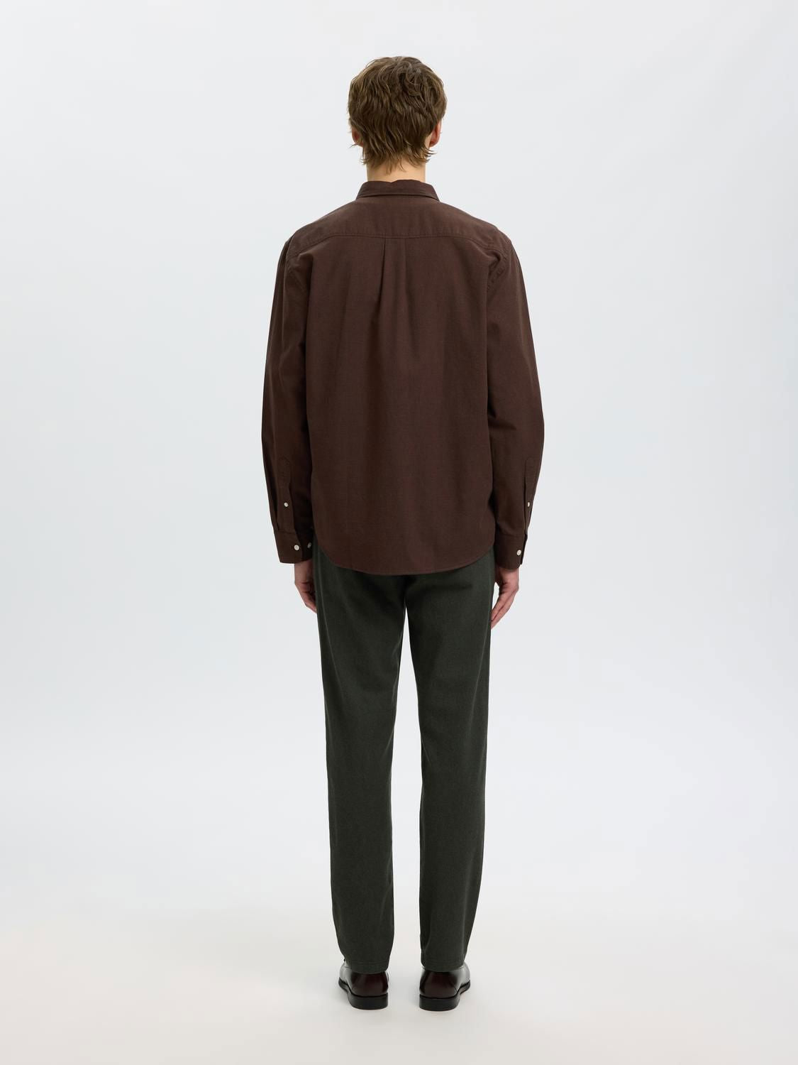 Slmcole-Jay Reg Melange Ls Shirt Noos