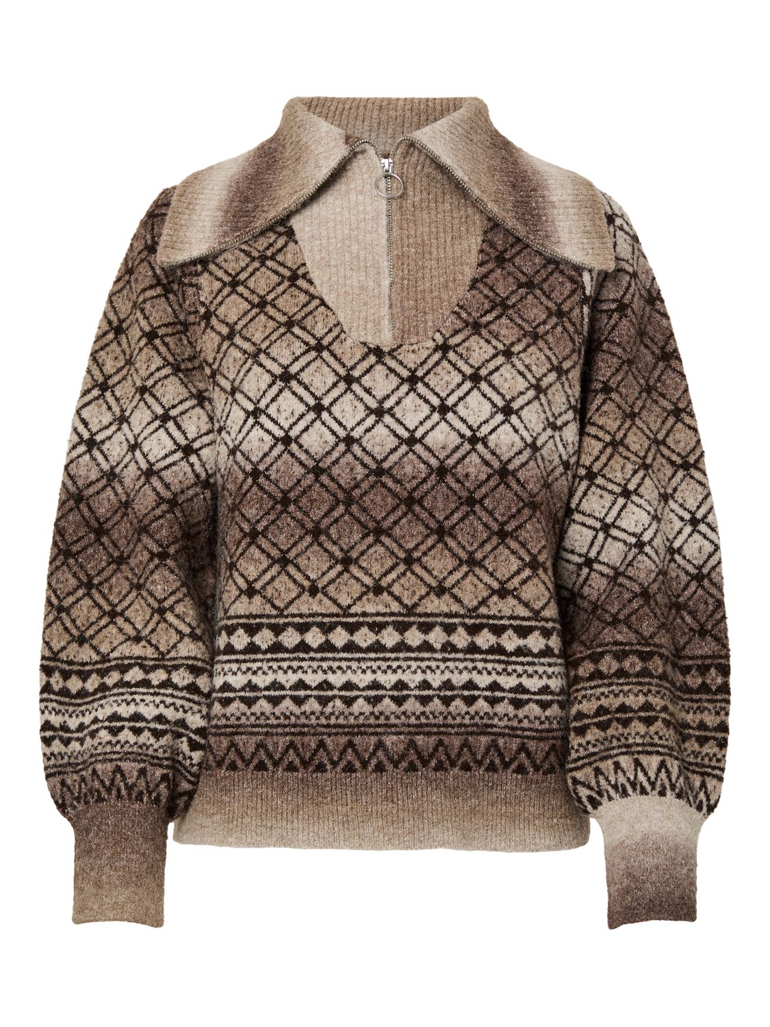 Pcaura Ls Half Zip Knit Bc
