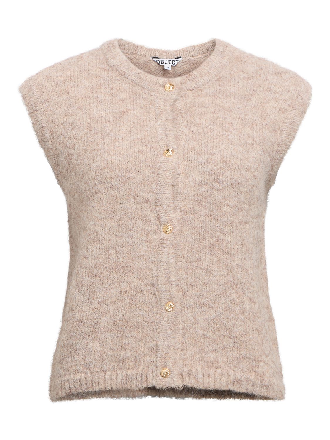 Objsaggia Re Knit Vest Cardigan Noos