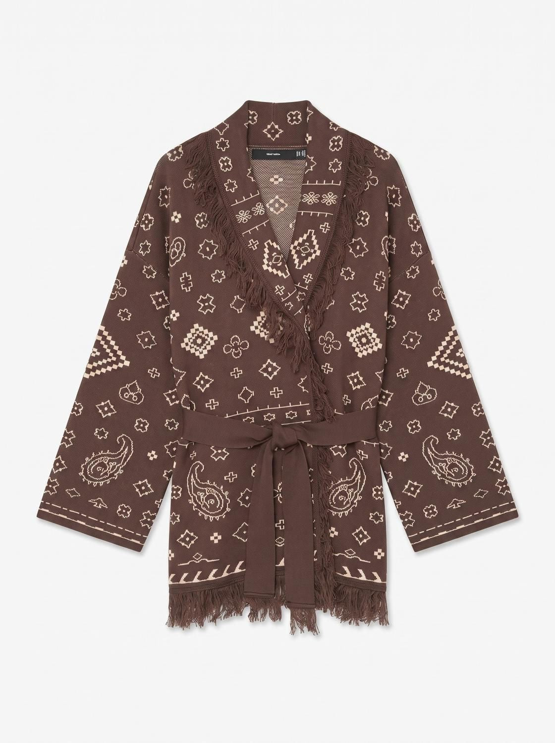 Vmscarlett Ls Tassel Jacquard Cardi Lcs