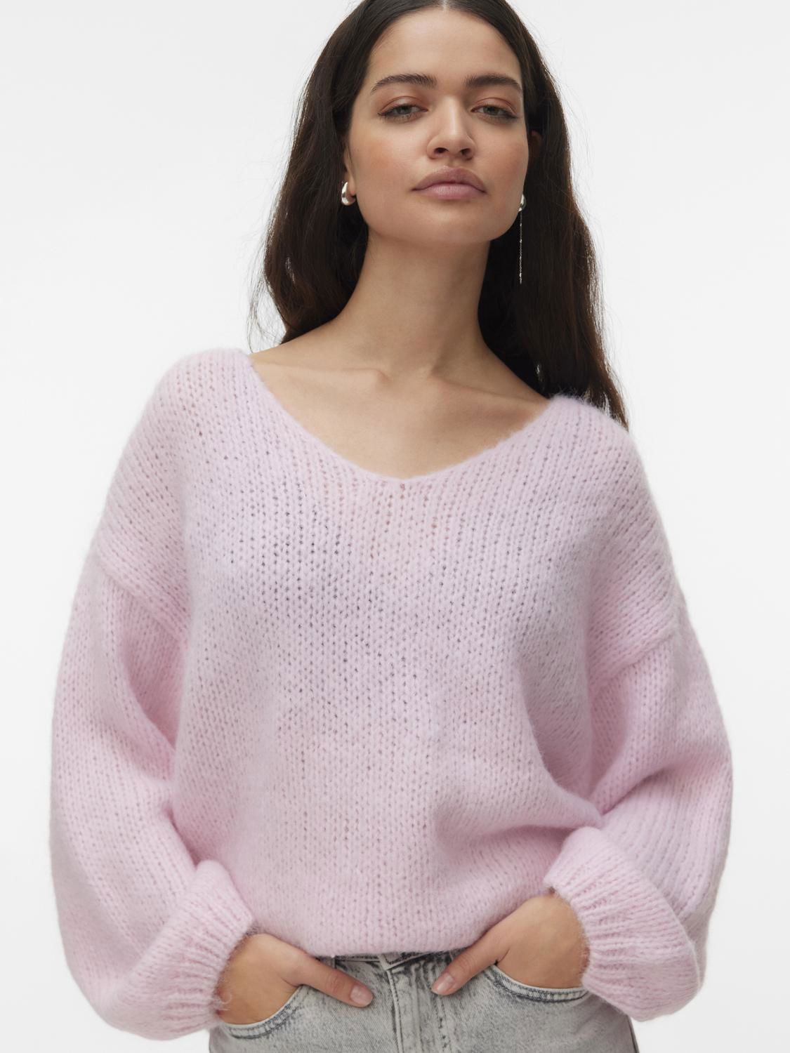 Vmmaybe Ls 2way V-Neck Pullover Noos