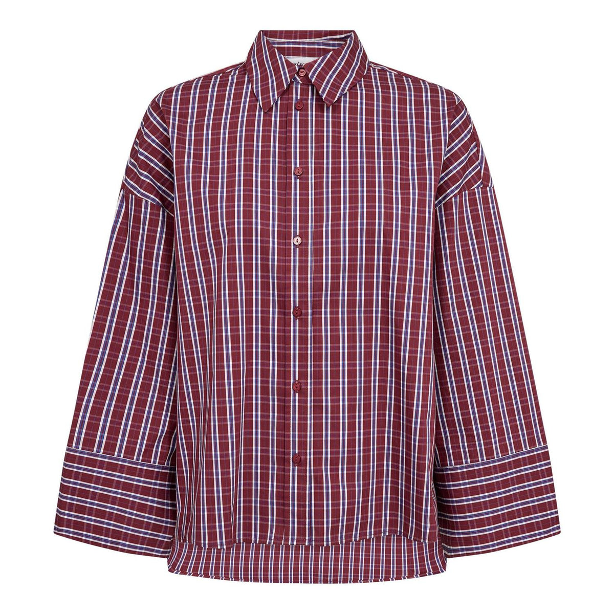 Reneecc Check Cuff Shirt