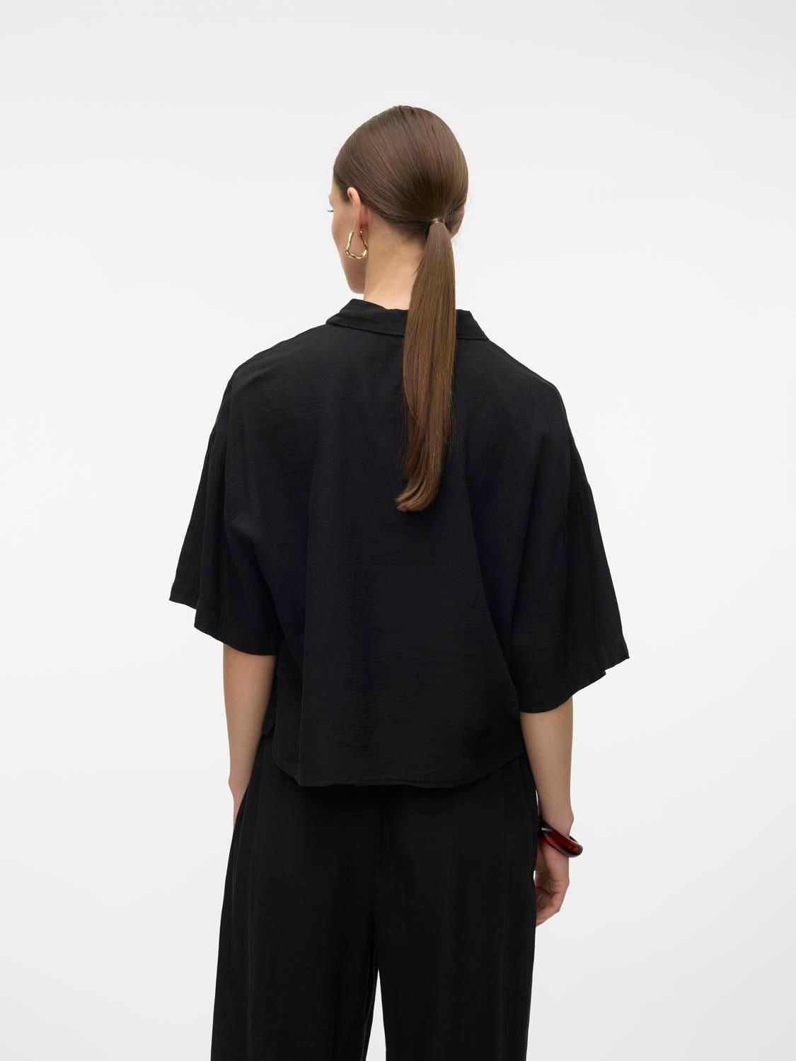 Vmlinn 2/4 Short Shirt Wvn Noos
