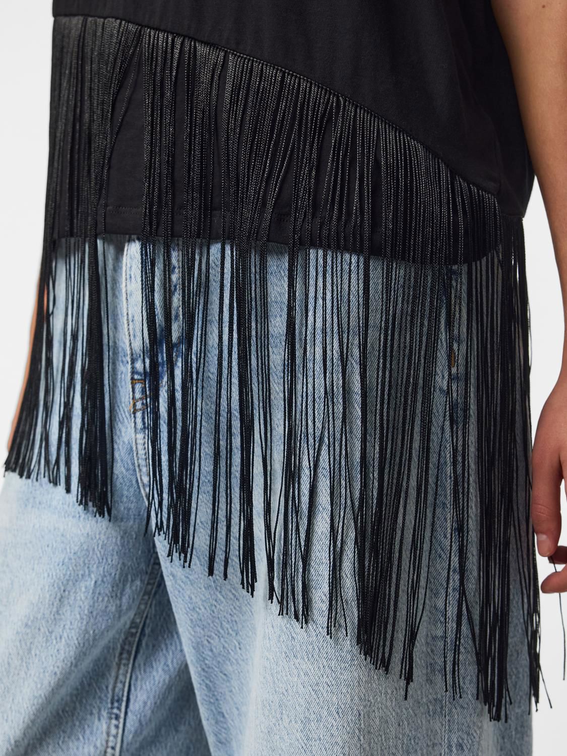 Pcollie Ss O-Neck Frills T-Shirt Jrs D2d